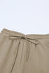 Textured Loose Fit T Shirt and Drawstring Pants Set